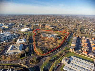 The Plus Building, Welwyn Garden City, Land / Office For Sale - Aerial 1_outline.jpg