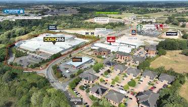 Odin296, Viking Way, Congleton, Industrial To Let / For Sale - Aerial shot annotated.jpg - More details and enquiries about this property