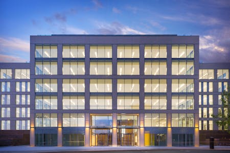 The Charter Building, Uxbridge, Office To Let - Night Shot Entrance Sean Master 02.jpg