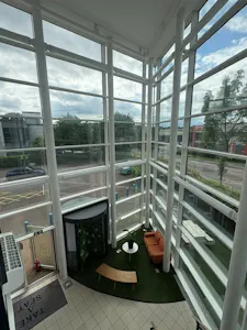 1 City West Gelderd Road, Leeds, Office For Sale - View from Mezzanine to Entrance.jpeg.jpg