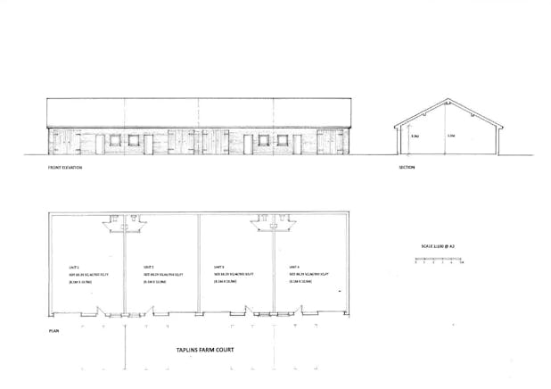 Units 1 - 4 Taplins Farm Court, Hartley Wintney, Warehouse & Industrial To Let - Plan of new units Dec 24.png