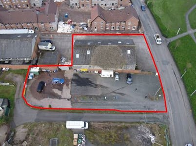Rear of 40-42 St. Mary's Street, Newport, Development For Sale - Marked aerial photo.JPG
