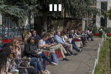 8 City Road, Moorgate, London, EC1, London, Office To Let - 8 City Road  Urban Park Area With Seating And People Relaxing.jpg
