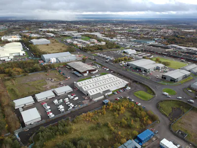 Yard, Queenslie Industrial Estate, Glasgow, Industrial / Land / Open Storage To Let - Queenlise Aerial (5).jpeg