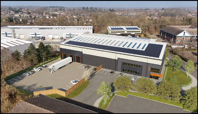 Unit 3, Connect 5, Bartley Way, Hook, Warehouse & Industrial To Let - Aerial 2  CGI.png