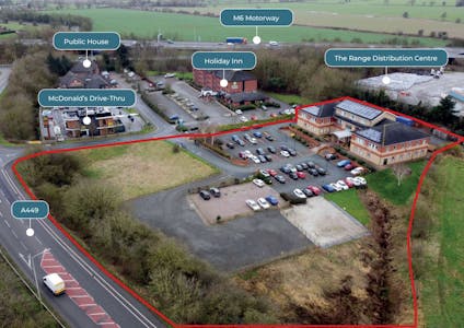 Acton Court, Stafford, Office For Sale - Aerial Marked.JPG