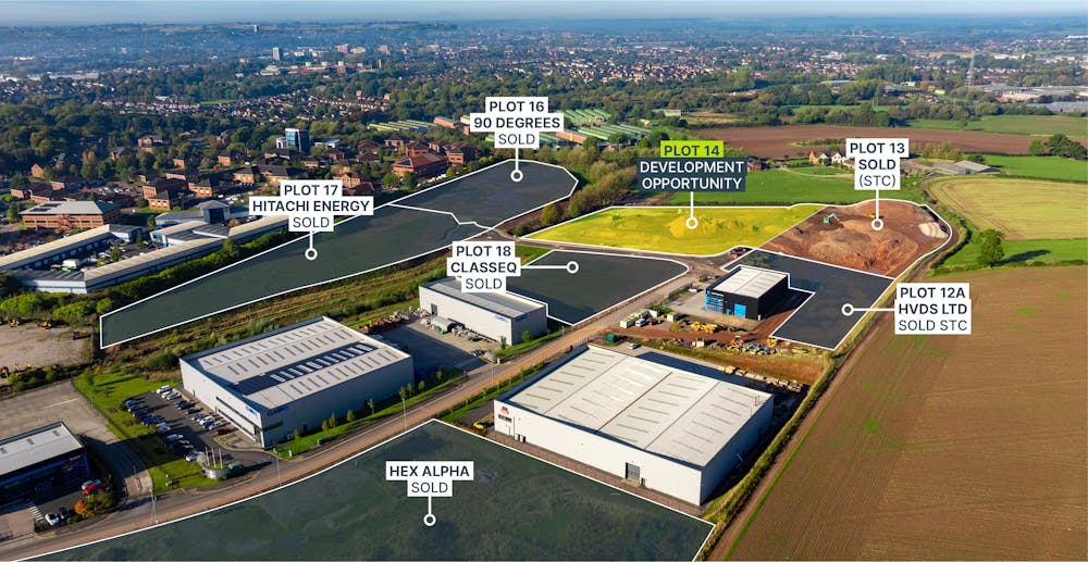 Plot 14, Beacon Business Park - Stafford Beacon aerial 3.jpg