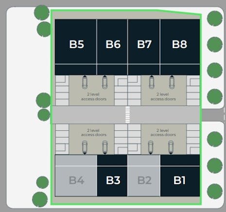 Unit B3, Logicor Park, Dartford, Industrial To Let - Dartford - Logicor B numbers layout plan.jpg