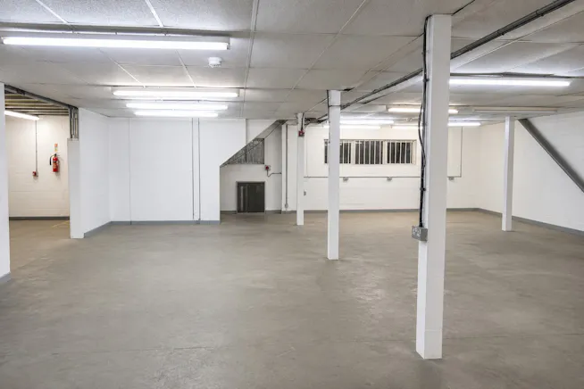 4 Oak Industrial Park, Great Dunmow, Industrial To Let / For Sale - Warehouse Number 3 under mezzanine.jpg