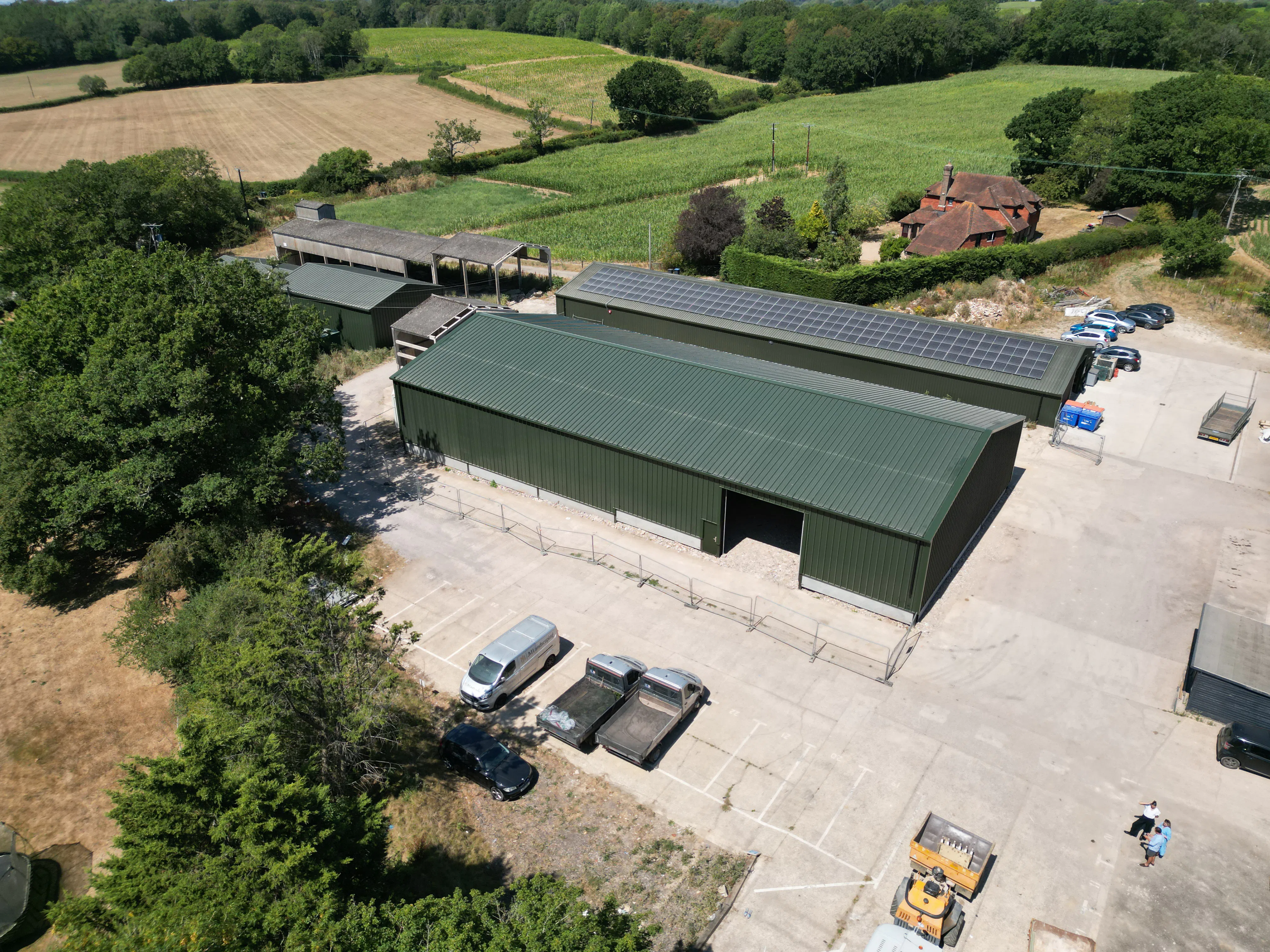 Barns 5a & 5b at Ansty Farm, Haywards Heath, Industrial To Let - Drone photo 5.jpg