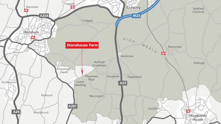 Stonehouse Farm, Handcross, West Sussex, Development Land / Industrial/Logistics For Sale - Map.jpg