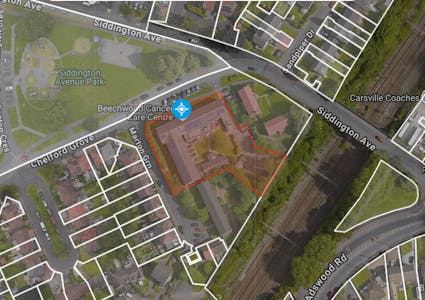 Beechwood Cancer Care Centre, Chelford Grove, Stockport, D1 (Non Residential Institutions) / Office / Residential For Sale - Site Area.png