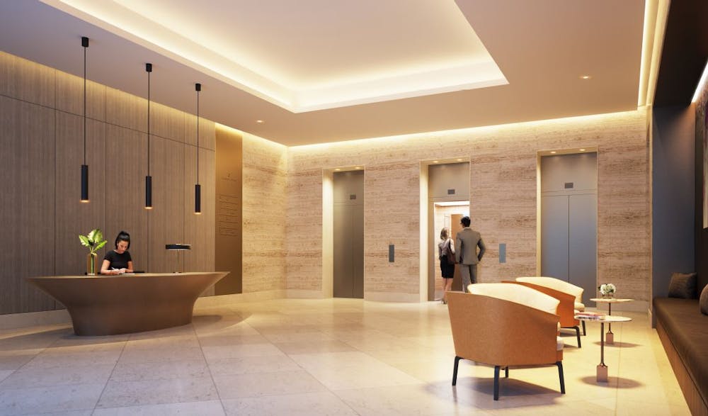 Lancer Square, Lancer Square, London, Office To Let - Lancer Sq  Lobby.JPG