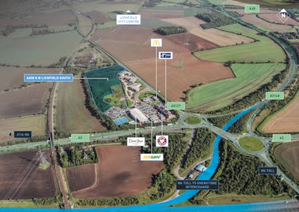Axis5 @ Lichfield South, Lichfield, Industrial/Logistics To Let - Lichfield South Aerial  Labels.jpg