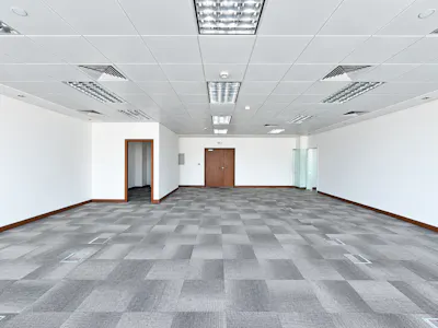 Liberty House, Dubai International Financial Centre (DIFC), Dubai, Office To Let - Empty Modern Office with Symmetrical Perspective.png