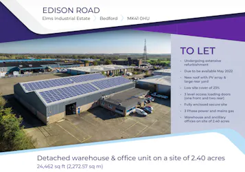 Edison Road, Elms Industrial Estate, Bedford, Distribution Warehouse / Trade To Let - Edison.PNG - More details and enquiries about this property
