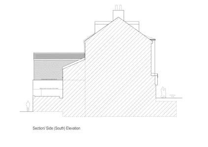 72 Ethel Street, Hove, Office To Let - Section Side south Elevation.png