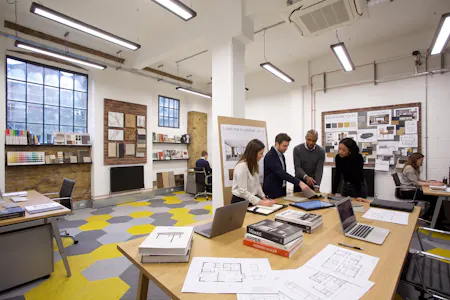 Islington Studios, London, Office To Let - Firefly_Transform this space into an interior design studio occupied by a small creative team 236312.png