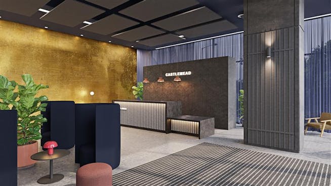 Castlemead, Bristol, Office To Let - Castlemead Reception 3 Wider angle of desk.jpg Castlemead, Bristol, Office To Let - Castlemead Reception 3 Wider angle of desk.jpg