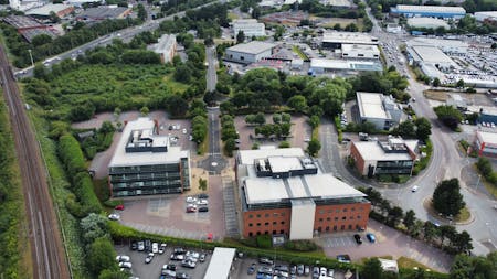 City West Office Park Gelderd Road, Leeds, Office To Let - Zoomed out aerial view.jpg