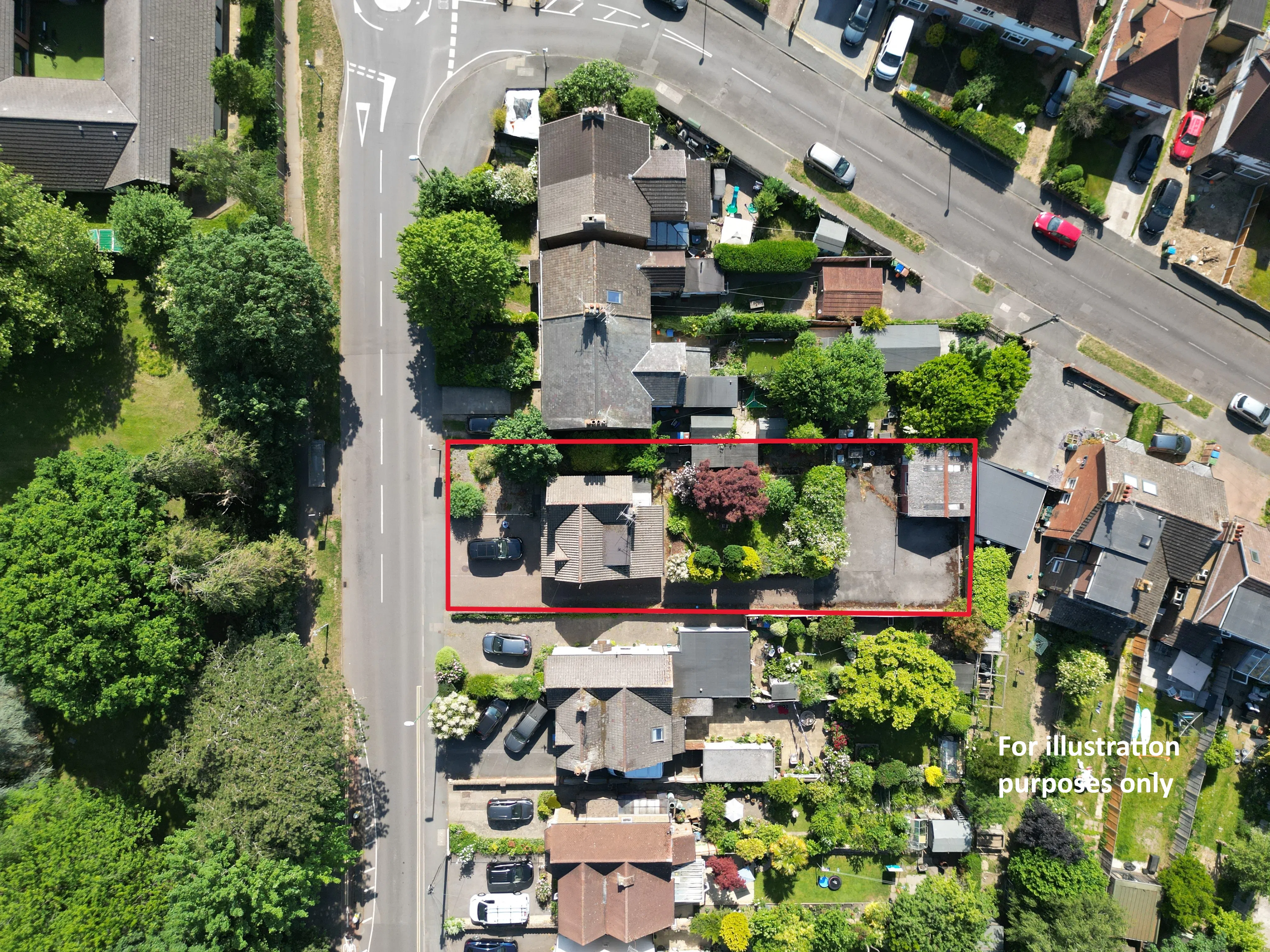 31 Crawley Road, Horsham, Land - Commercial Development / Residential Development / Investment - All / Retail For Sale - DJI_0872 OUTLINE.JPG