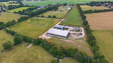 Stonehouse Farm, Handcross, West Sussex, Development Land / Industrial/Logistics For Sale - Birds Eye View of land.jpg