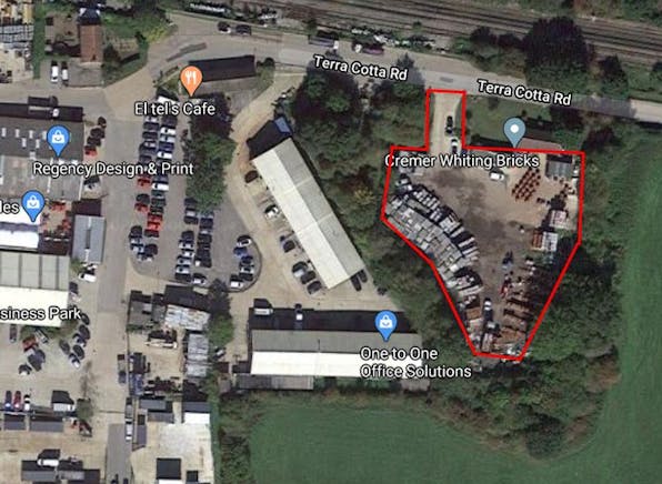 Compound M, Lambs Business Park, Godstone, Open Storage To Let - Aerial Photo with Outline - Compound M.JPG