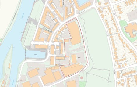 Land at Diglis Industrial Estate, Worcester, Open Storage To Let - Land at Diglis TE - Ordanance Survey Plan Red Line.png