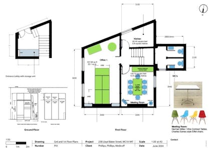 25B Lloyd Baker Street, London, Office To Let - 25B Lloyd Baker St Plans 1st Floor Plan Offices.jpeg