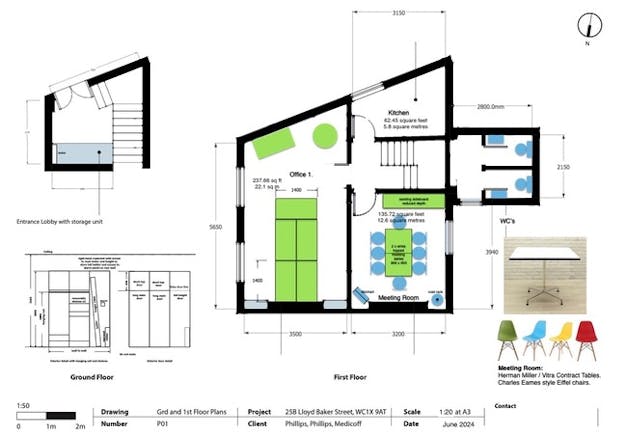 25B Lloyd Baker Street, London, Offices To Let - 25B Lloyd Baker St Plans 1st Floor Plan Offices.jpeg