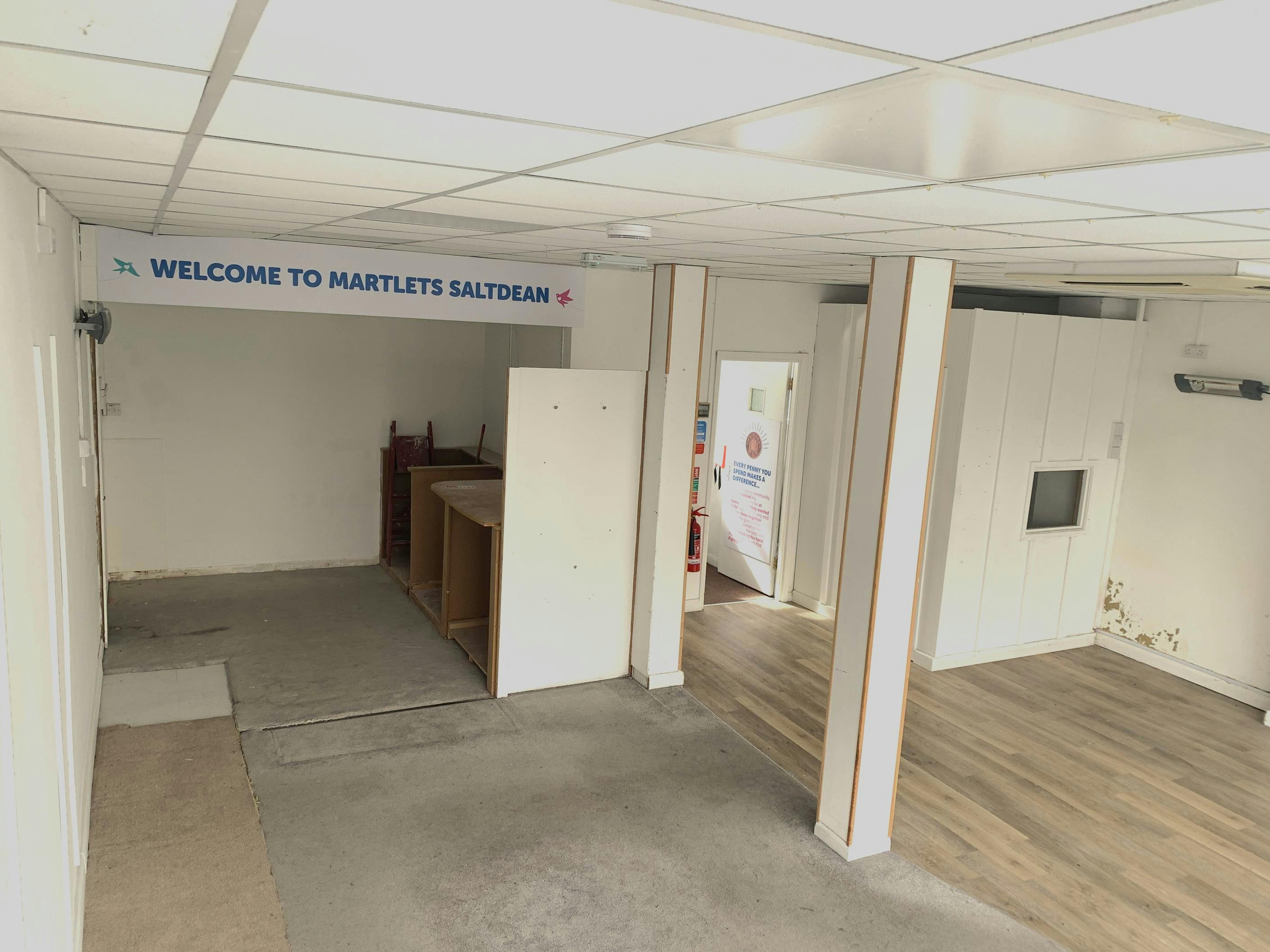 8 Longridge Avenue, Brighton, Retail To Let - Rear shop area with kitchenette and WC1.JPG