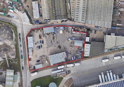 Land At Riverside Road, Lombard Wall, London, Open Storage To Let - 1 Land at Lombard Wall Riverside Rd  Aerial plan.jpg