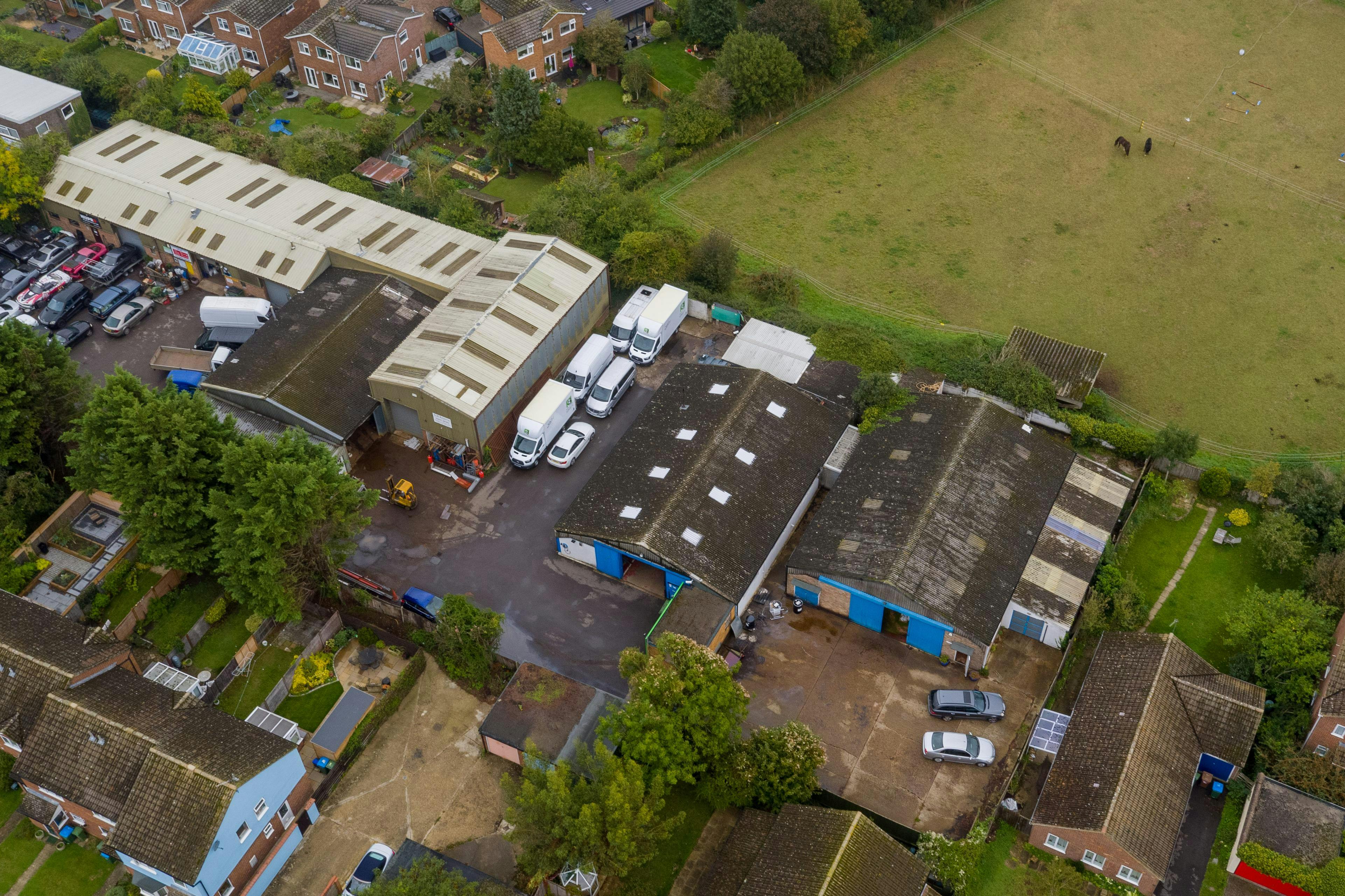 Townsend Garage Thame Road, Haddenham, Industrial For Sale - AERIAL 1.jpg