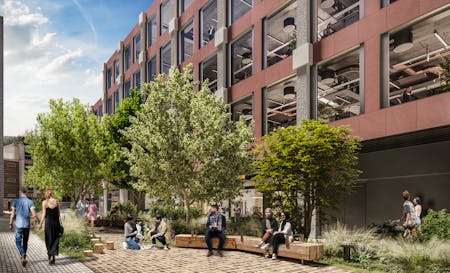 St Pancras Campus, St Pancras Campus, King's Cross, Office To Let - 20230428WRESt_Pancras_Campus_Pocket Park_View.jpg