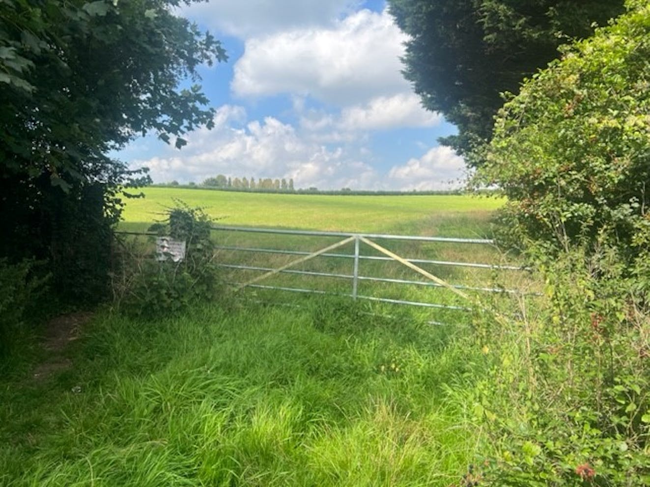 Land at Manor Field, Reading, Development / Residential For Sale - View of site entrance from private road looking north west
