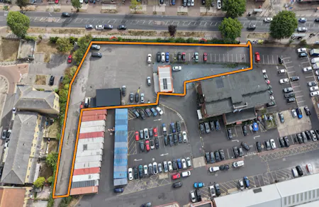 Compound 1&2, Courtenay Road, London, Open Storage To Let - Compound 1, Courtenay Road Outlined.png