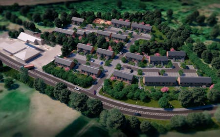 Plot 2 Fordel Village, Dalkeith, Development Site For Sale - SCENE 01 - AERIAL.jpg