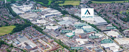 Atlantic Trade Park, Atlantic Street, Altrincham, Industrial/Logistics To Let - Aerial photo.jpg