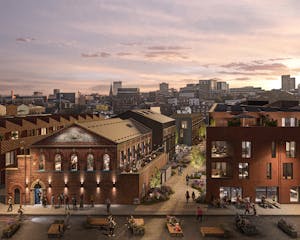 Globe Steel Works, Sheffield, Leisure / Retail To Let - Kelham Steelworks Pink Sky_v2.jpg