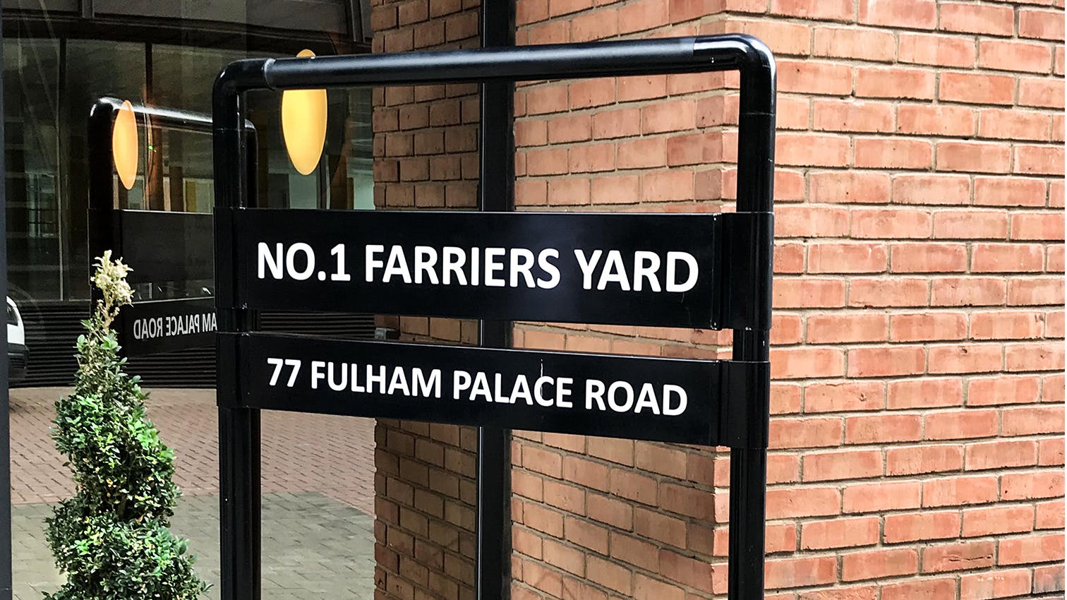 Farriers Yard, 77 Fulham Palace Road, Hammersmith, Office To Let - 77 Fulham Palace RoadFarriers Yard Hammersmith W6 Office to let External sign.jpg