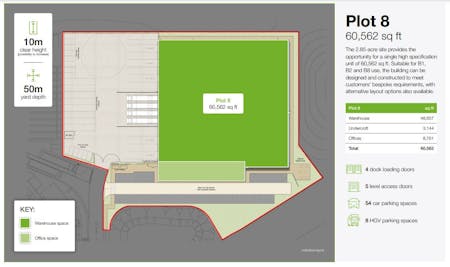 London Medway Commercial Park - Plot 8, Medway, Kingsnorth, Industrial / Warehouse To Let / For Sale - Plot 8 Site Plan.JPG