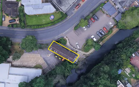 12 Hermitage Road, Woking, Retail For Sale - ariel.jpg