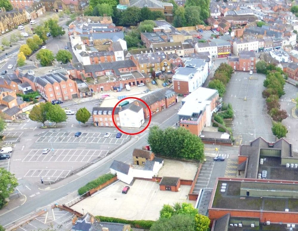 Globe House, Banbury, Office / Retail To Let - Aerial.jpg