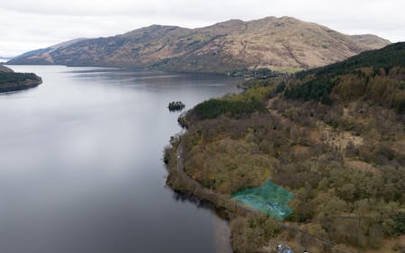 Land Development Opportunity, Former Bonnie Braes Cafe, Arrochar, Loch Lomond, Development Site / Land For Sale - BORDER 2 DJI_0366.jpg