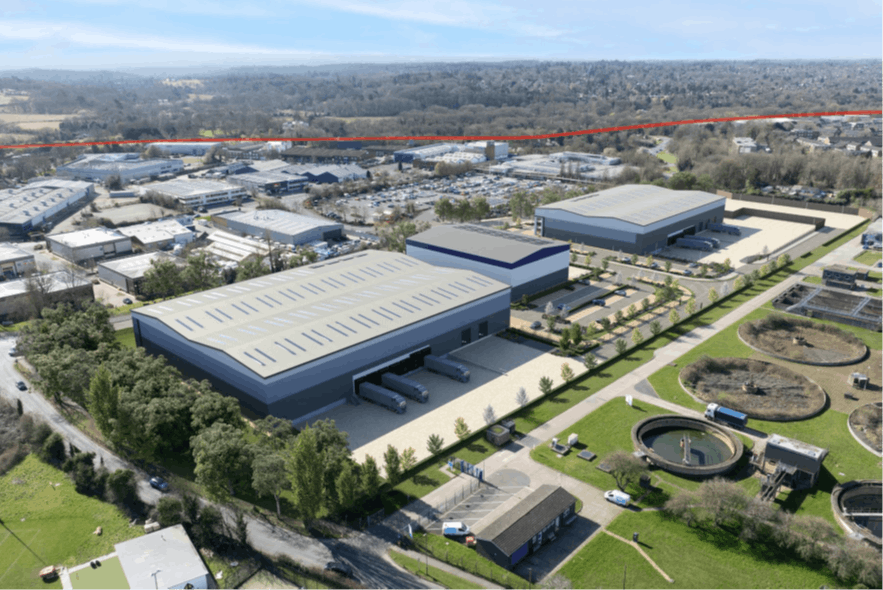 Unit 3, Aurora Park, Water Lane, Farnham, Warehouse & Industrial To Let - arial 1.png