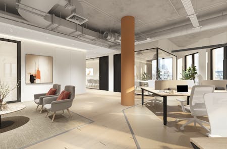 2 Leonard Circus, London, Office To Let - CGI 3