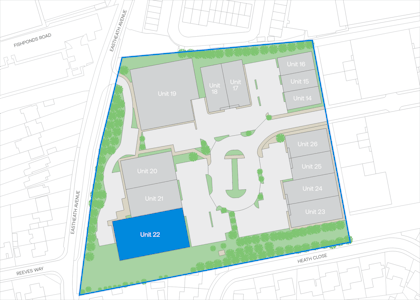 22 The Business Centre, Wokingham, Industrial/Logistics / Industrial / Warehouse To Let - Site Plan.png