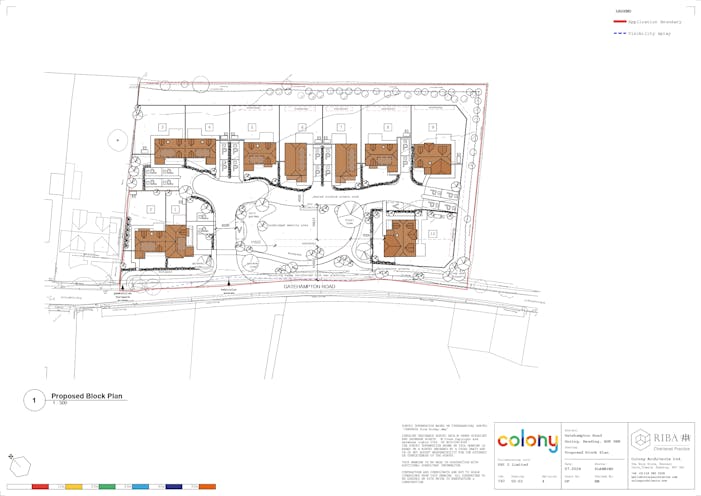 Land at Gatehampton Road, Goring-on-Thames, Development / Residential For Sale - Block Plan Proposed