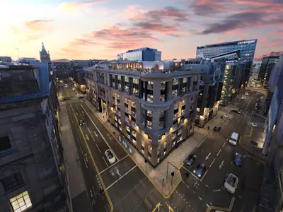 45 Waterloo Street, Glasgow, Office To Let - 02-Aerial Night.jpg