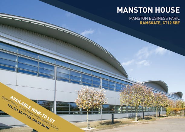 Manston House, Kent, Distribution Warehouse To Let - Manston Front Page.PNG